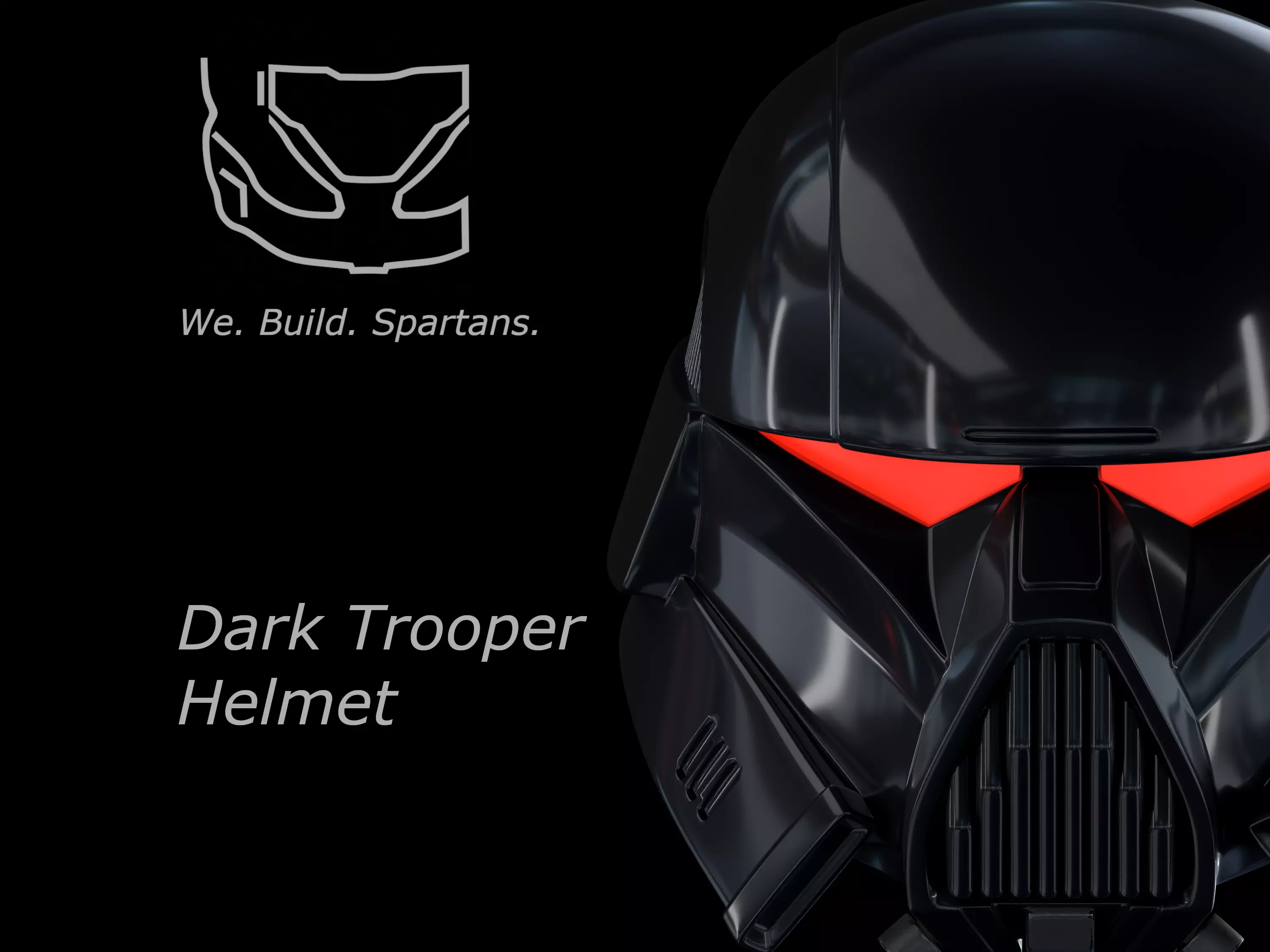 Dark Trooper helmet 3d print file 3D print model