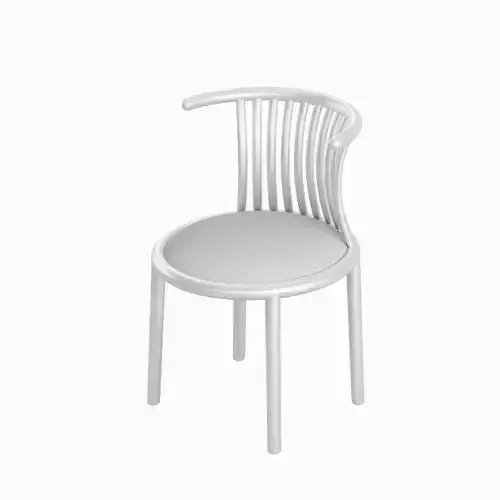 Curved Iron Chair 04