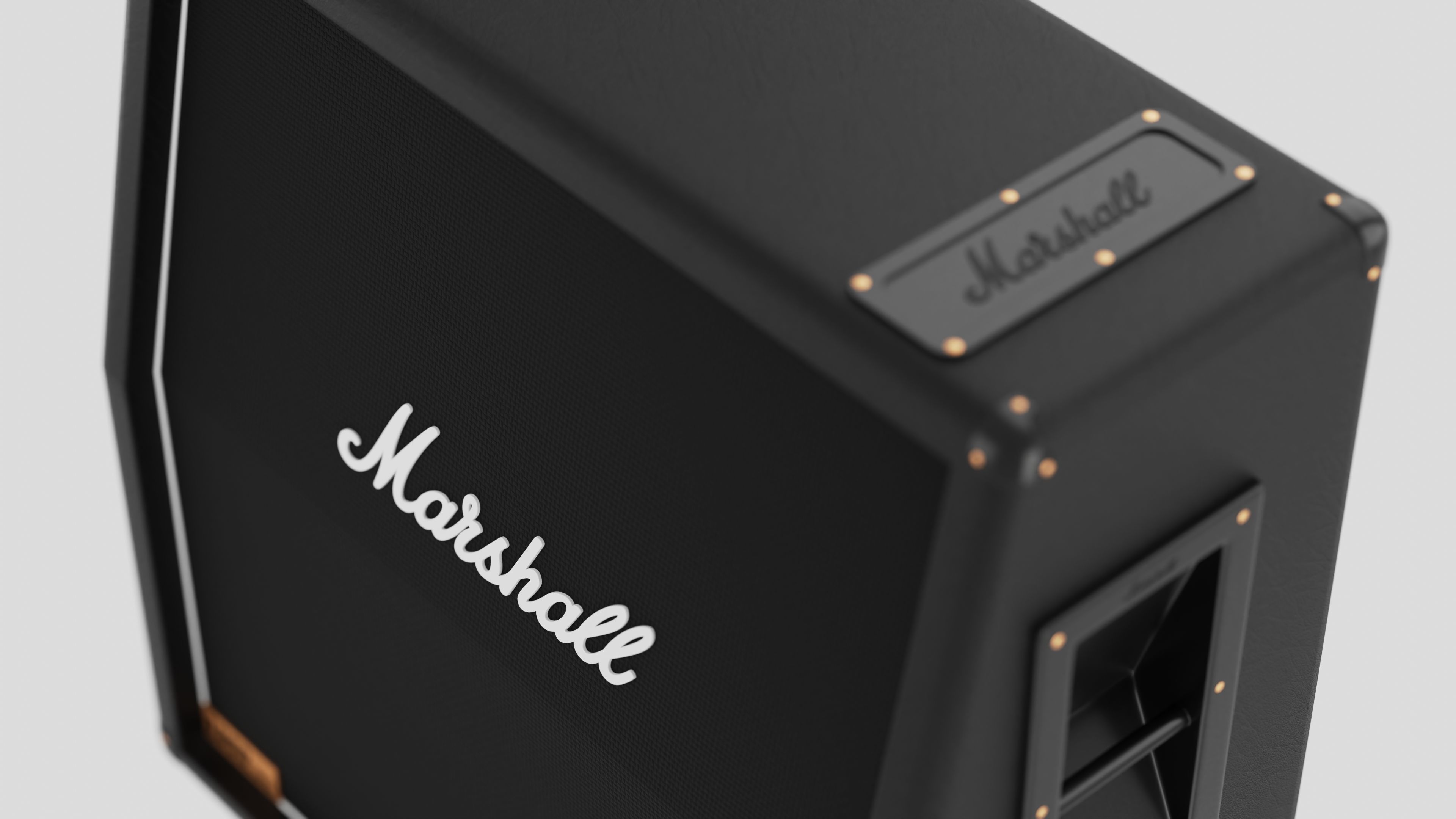 Marshall JCM900 Guitar Amplifier with Cabinet 1960 Lead 3D Model Collection_7