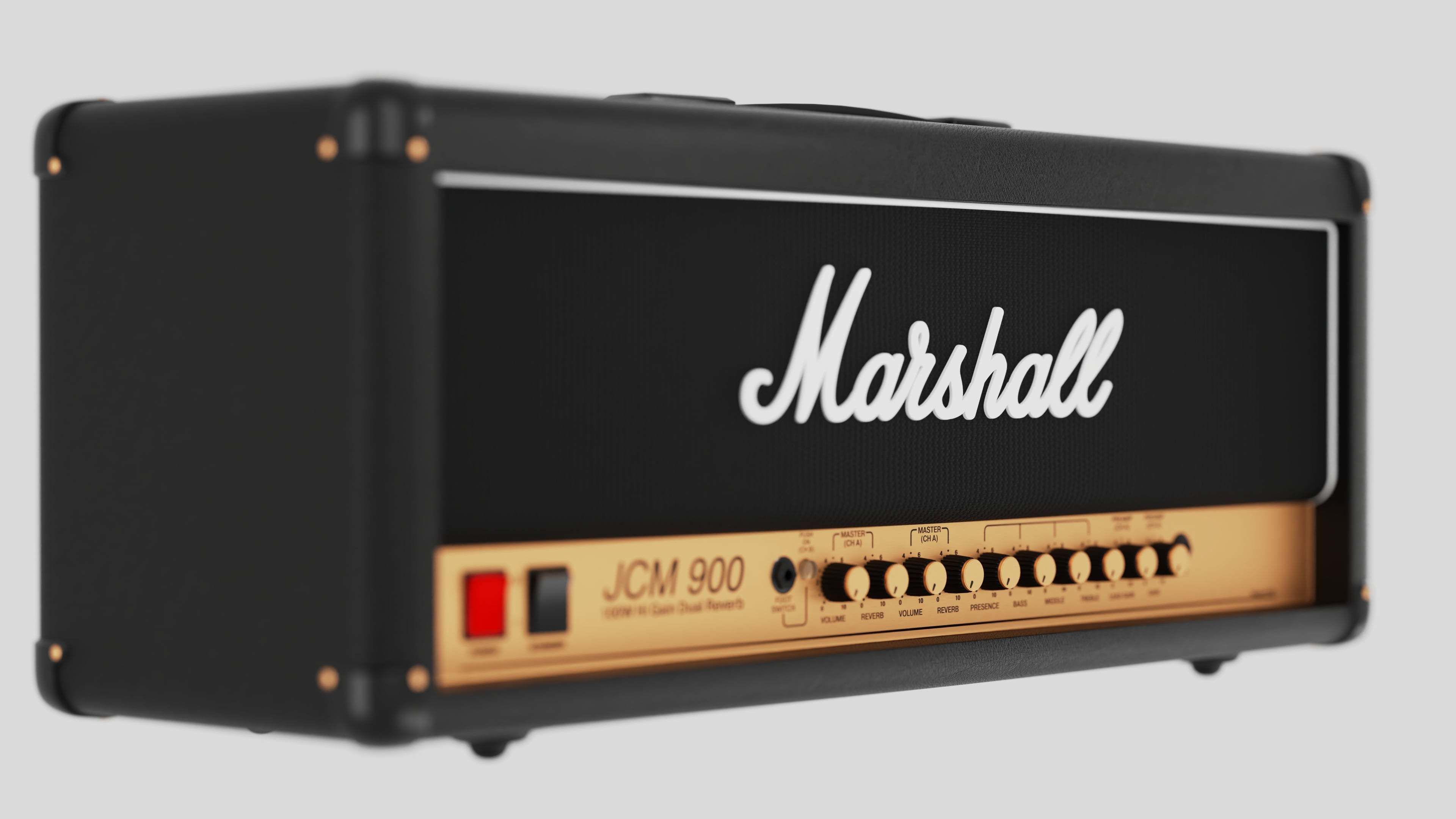 Marshall JCM900 Guitar Amplifier with Cabinet 1960 Lead 3D Model Collection_4