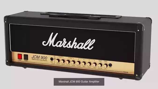 Marshall JCM900 Guitar Amplifier with Cabinet 1960 Lead 3D Model Collection