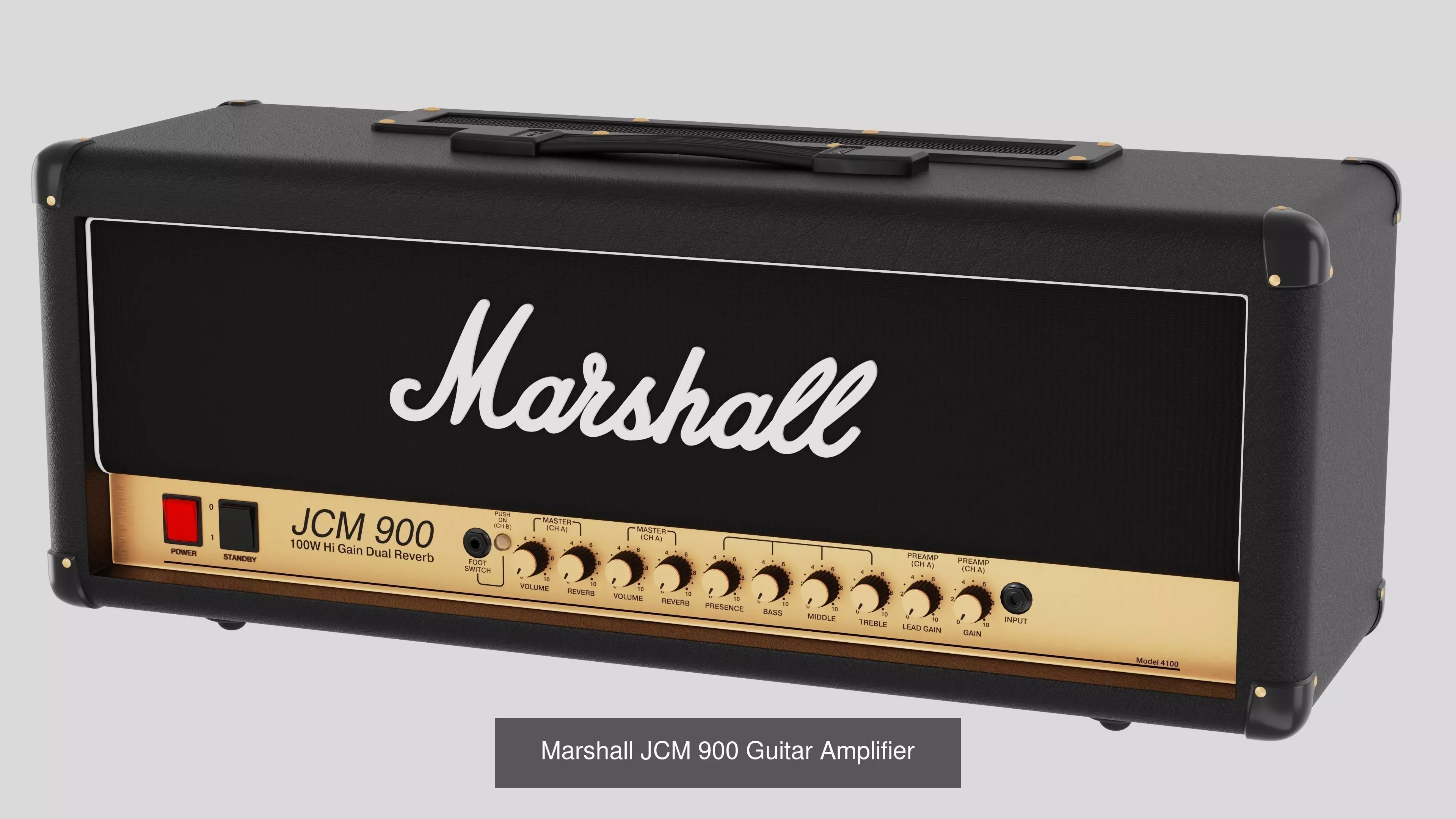 Marshall JCM900 Guitar Amplifier with Cabinet 1960 Lead 3D Model Collection_0