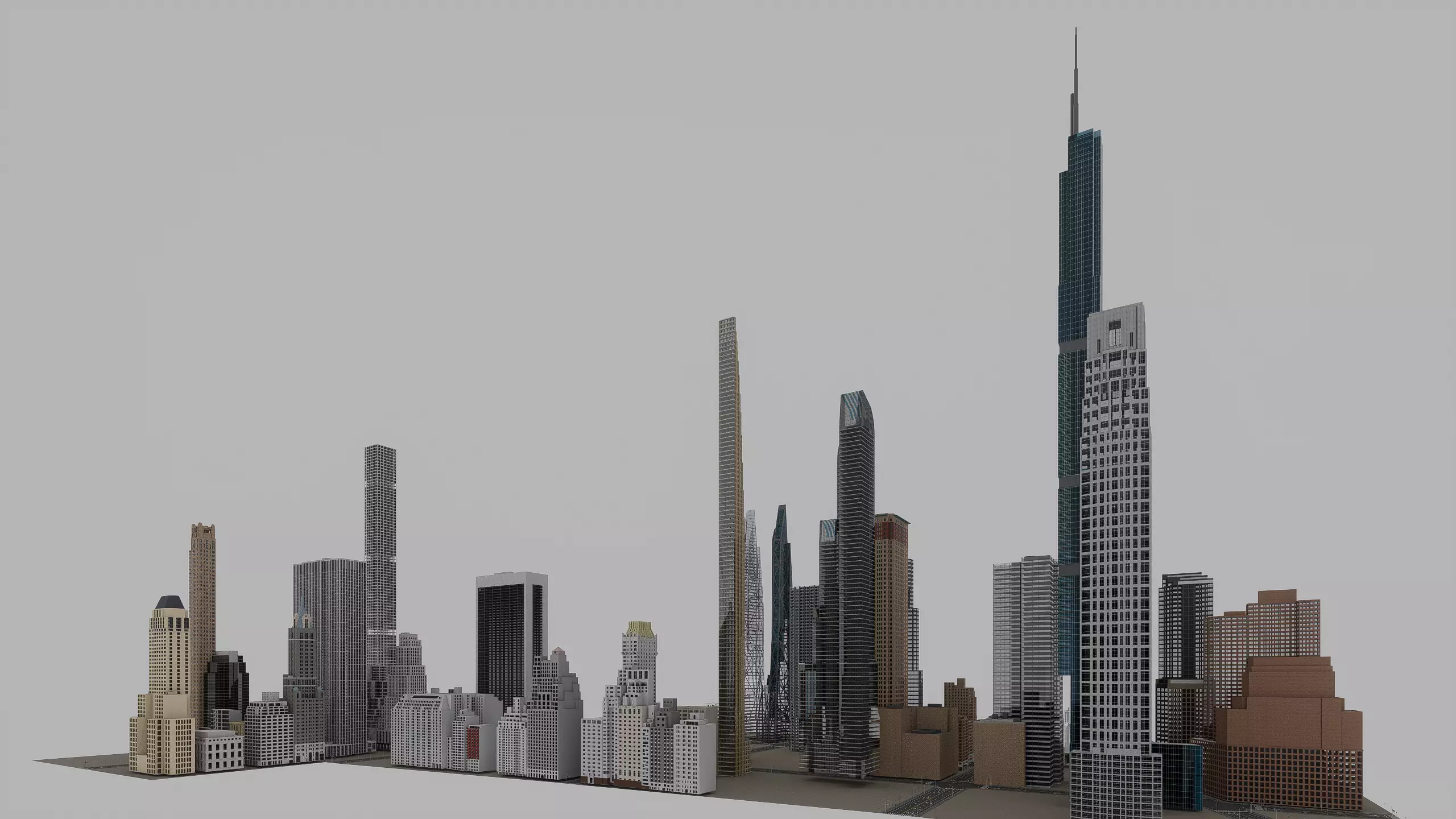 Manhattan  New York 3D model_0