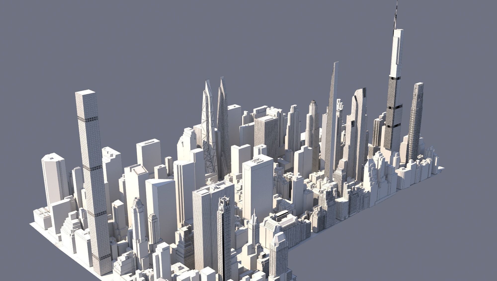 Manhattan  New York 3D model_3
