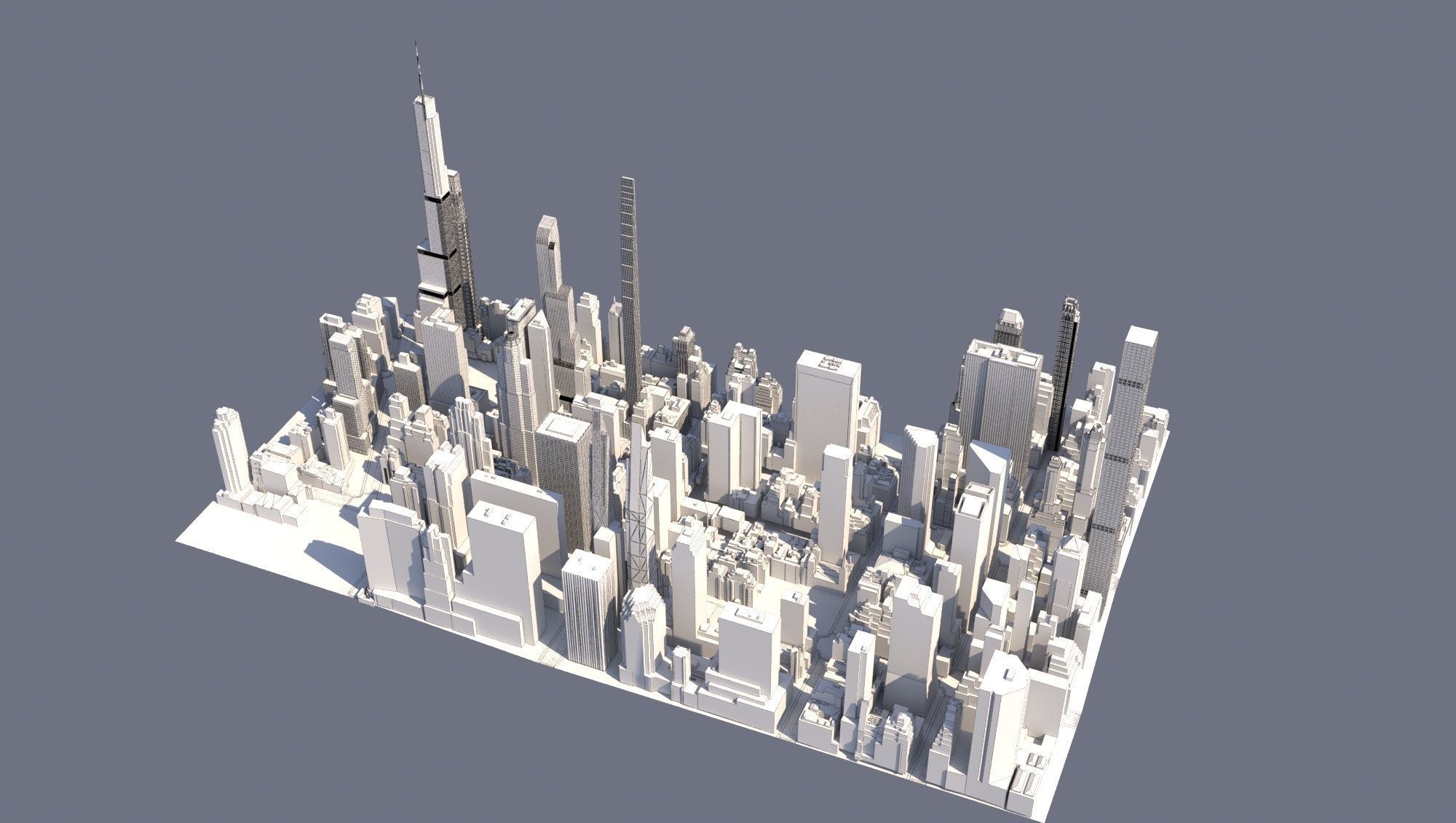Manhattan  New York 3D model_1
