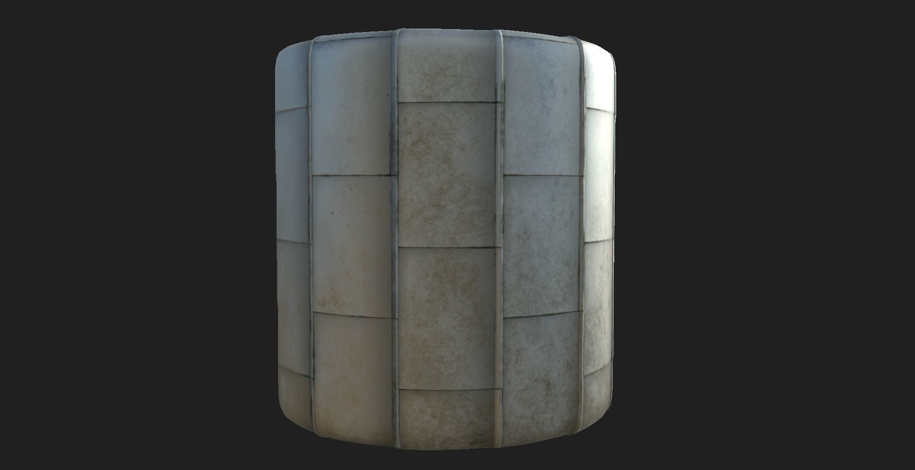 Seamless Metal roof PBR material Texture_2