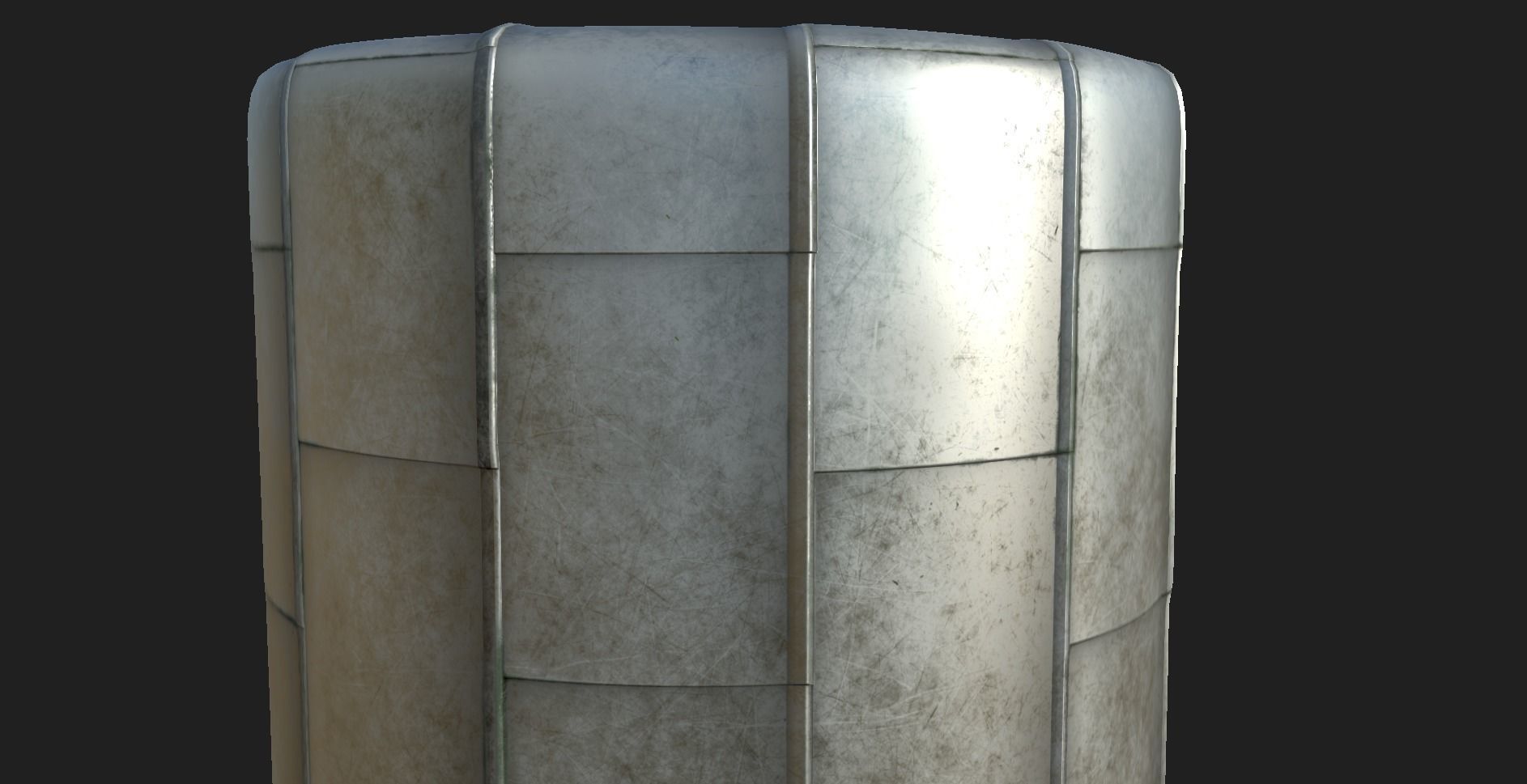 Seamless Metal roof PBR material Texture_1