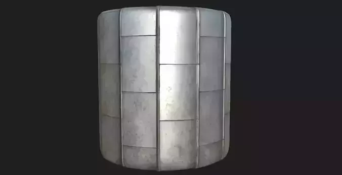 Seamless Metal roof PBR material Texture