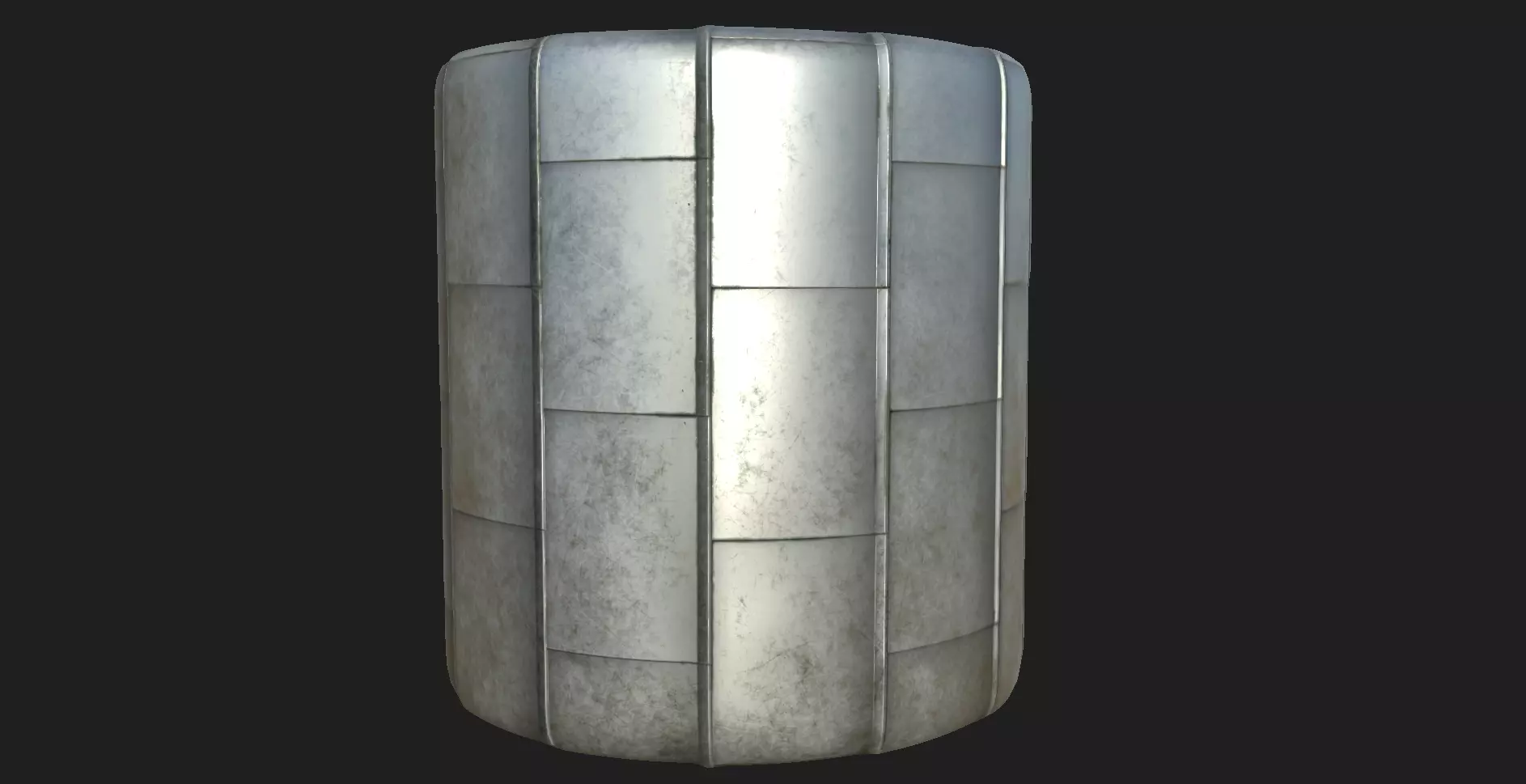 Seamless Metal roof PBR material Texture_0