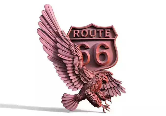 Route 66 eagle CNC