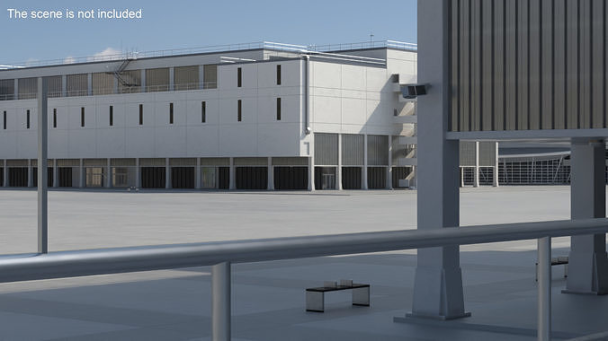 NASA Launch Control Center Building 3D model 4