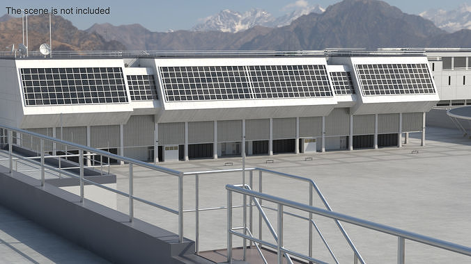 NASA Launch Control Center Building 3D model 2