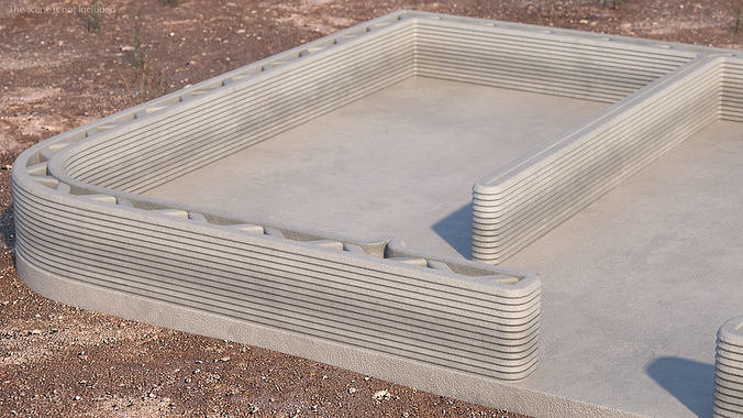 Incomplete 3D Printed House Module 3D model 7