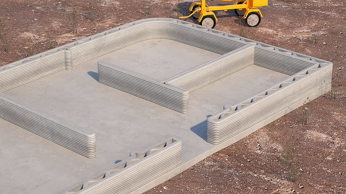 Incomplete 3D Printed House Module 3D model 6