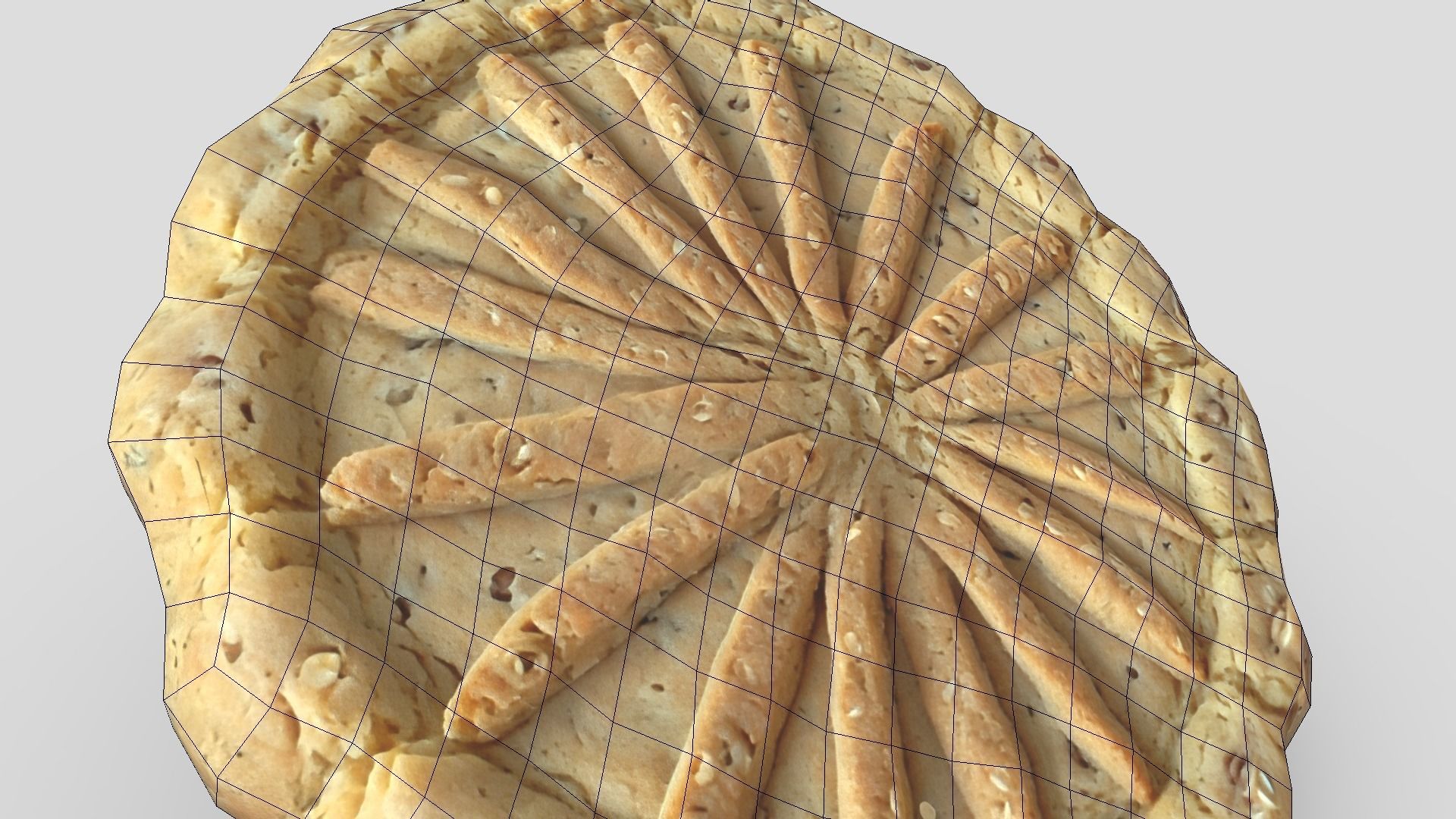 Cookie 4 Low-poly 3D model_10