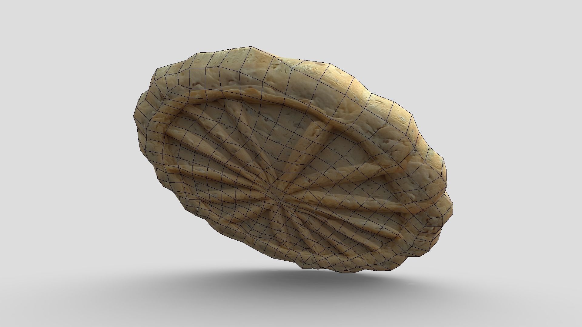 Cookie 4 Low-poly 3D model_8