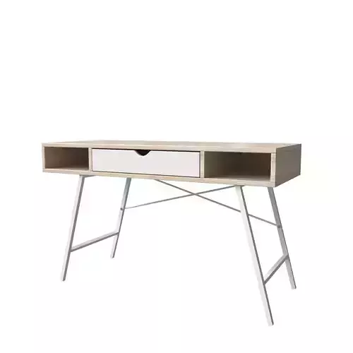 desk ABBETVED  oak white