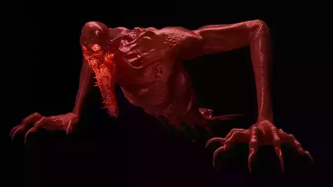 Undead wendigo with minimum 6 different pose