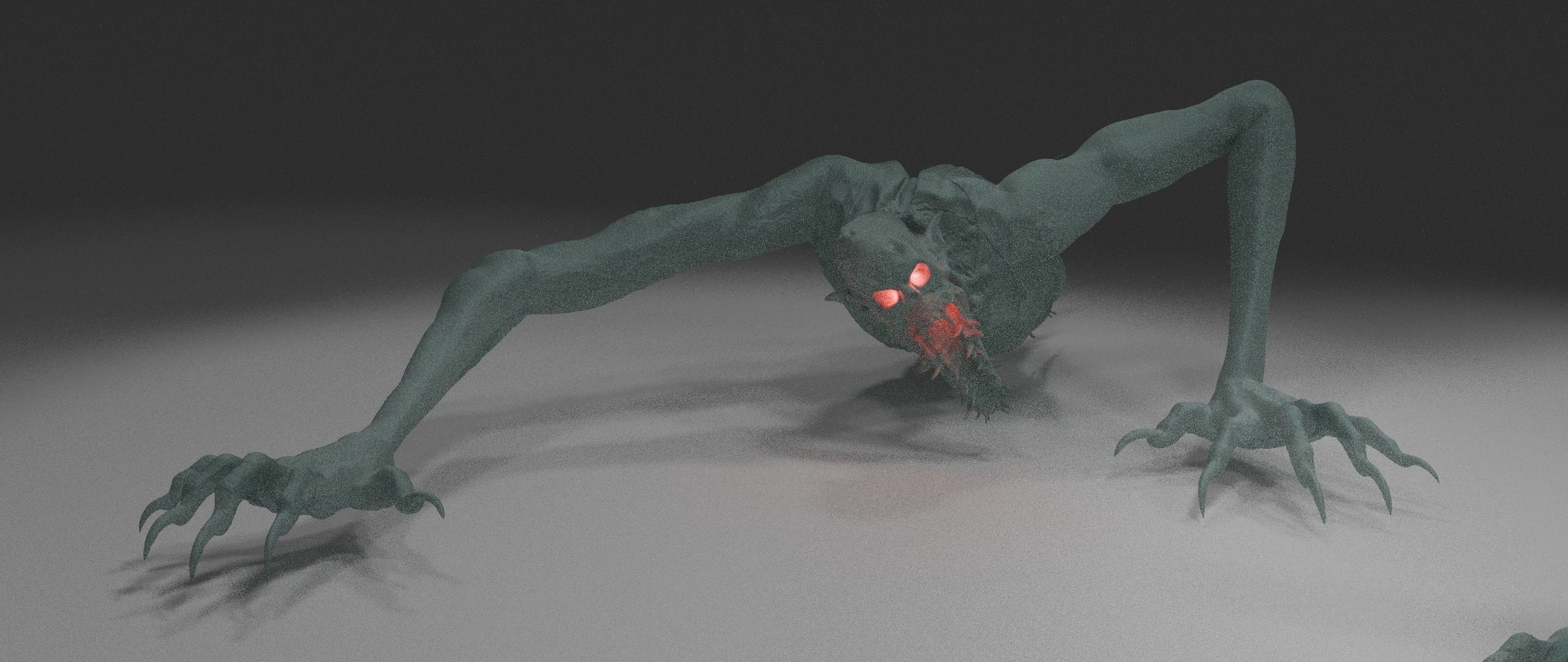 Undead wendigo with minimum 6 different pose 3D print model_6