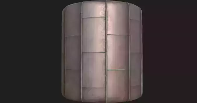 Seamless Metal roof PBR material Texture