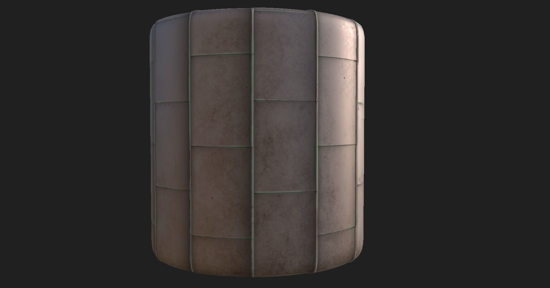 Seamless Metal roof PBR material Texture_2