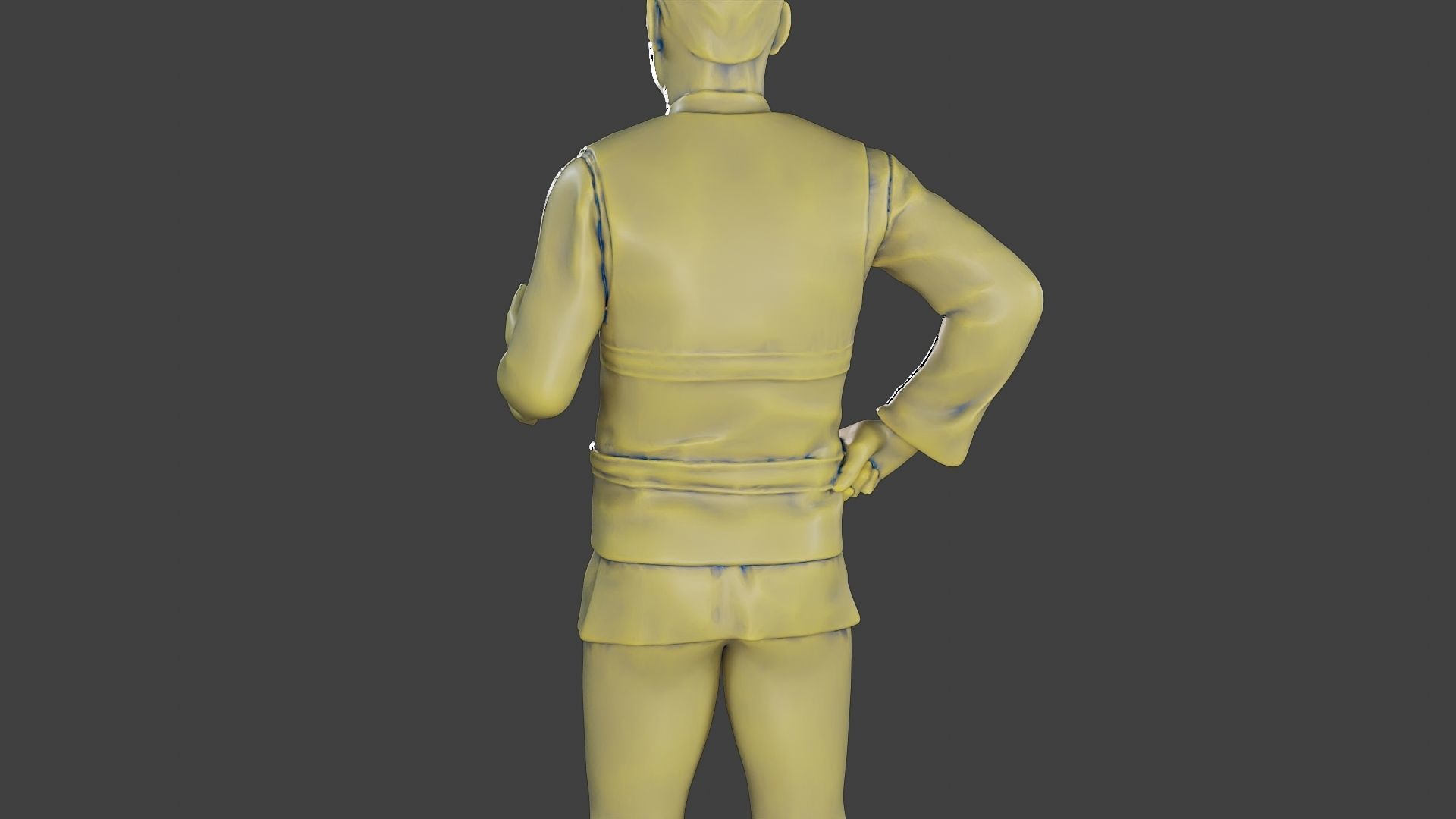 Male Security reflective vest MSRV 003 3D print model_21