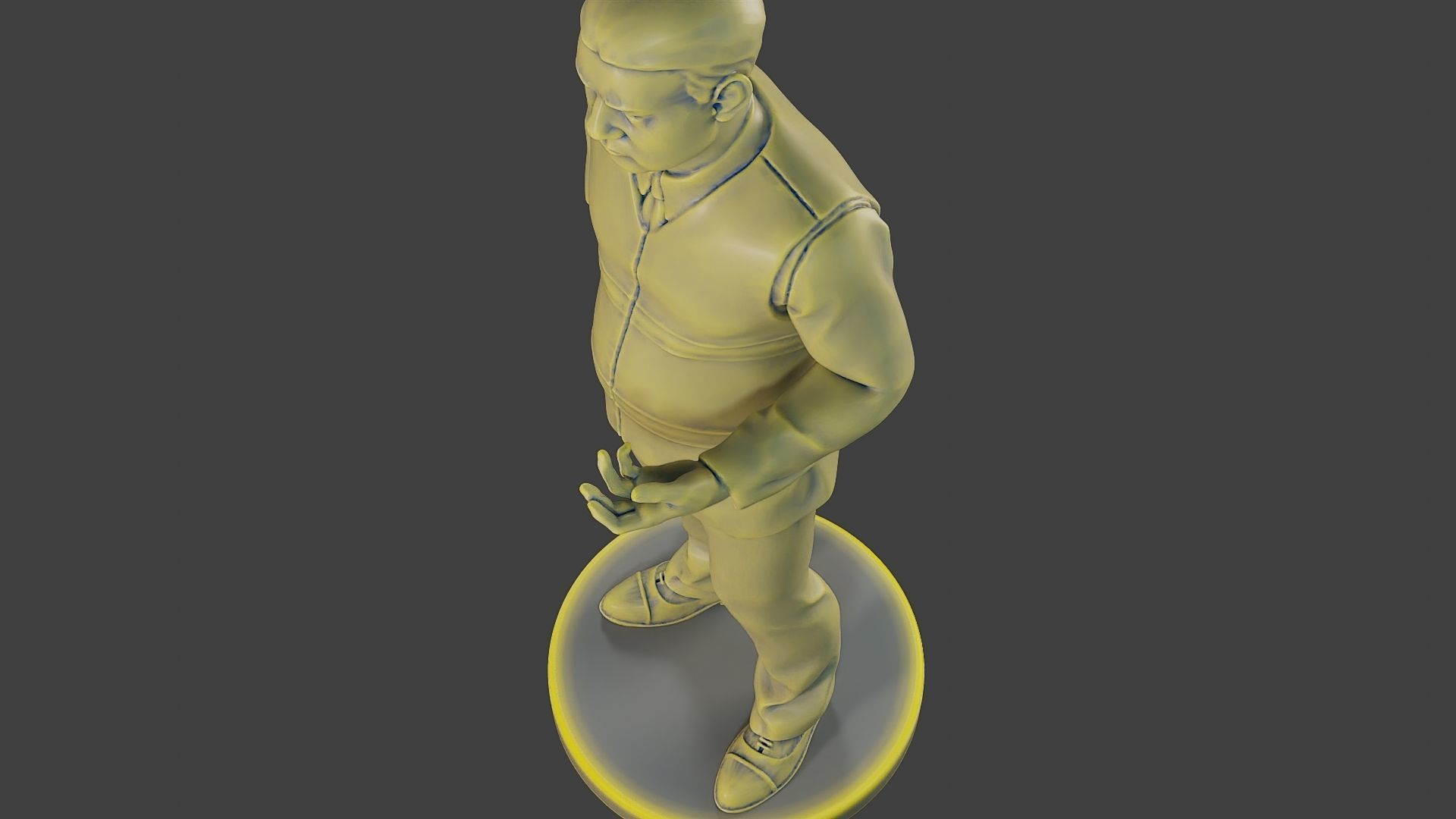 Male Security reflective vest MSRV 003 3D print model_16