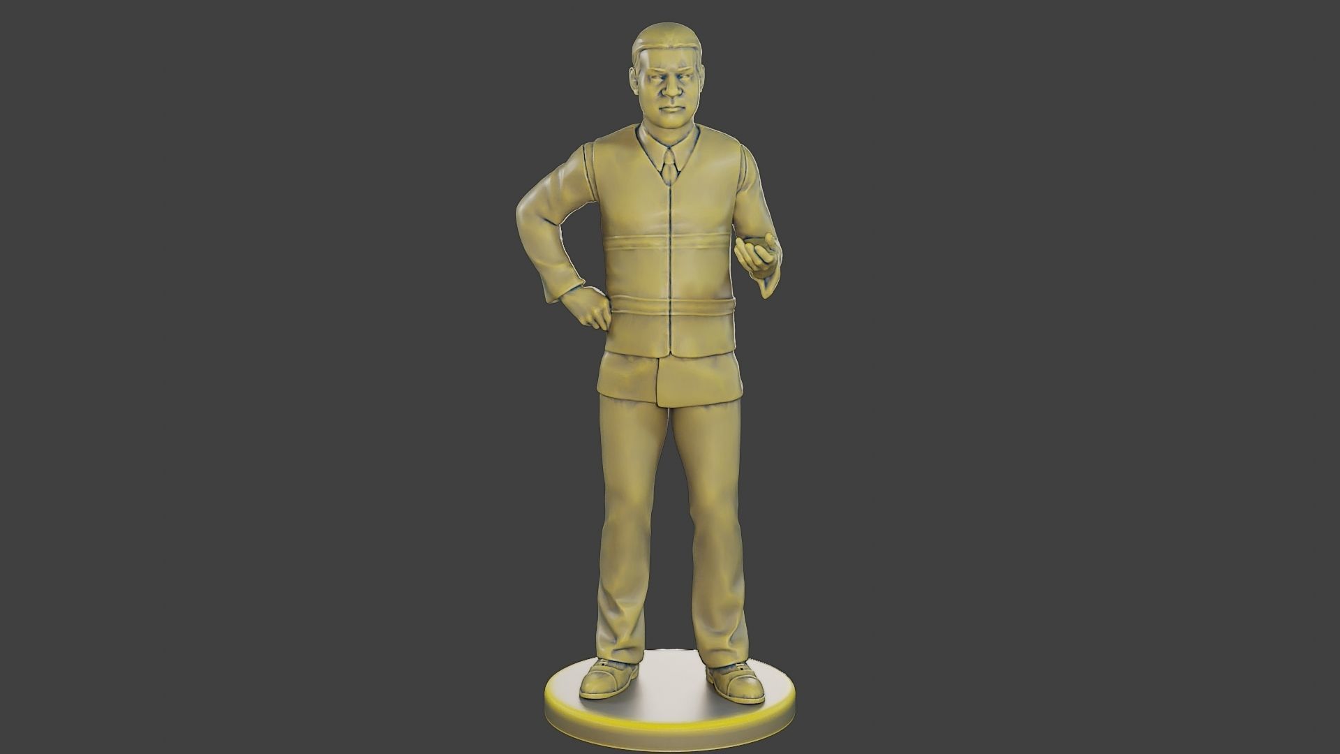 Male Security reflective vest MSRV 003 3D print model_11