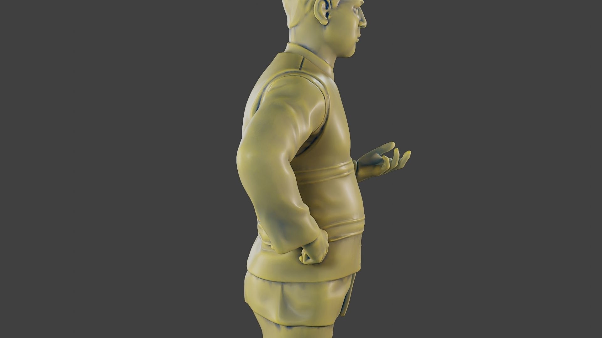 Male Security reflective vest MSRV 003 3D print model_20