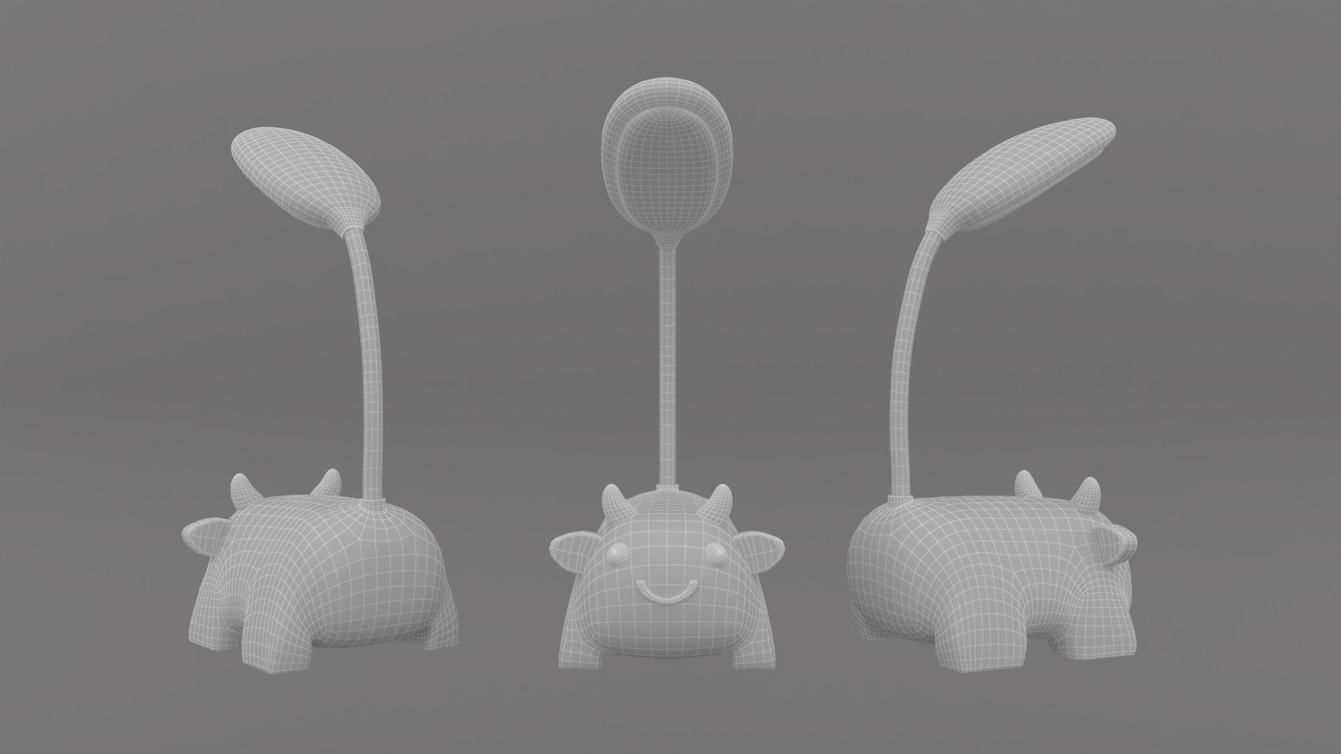 Animal Desk Lamp Pack 01  Low-poly 3D model_10