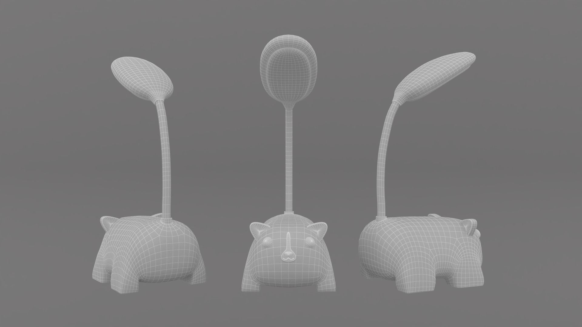 Animal Desk Lamp Pack 01  Low-poly 3D model_12
