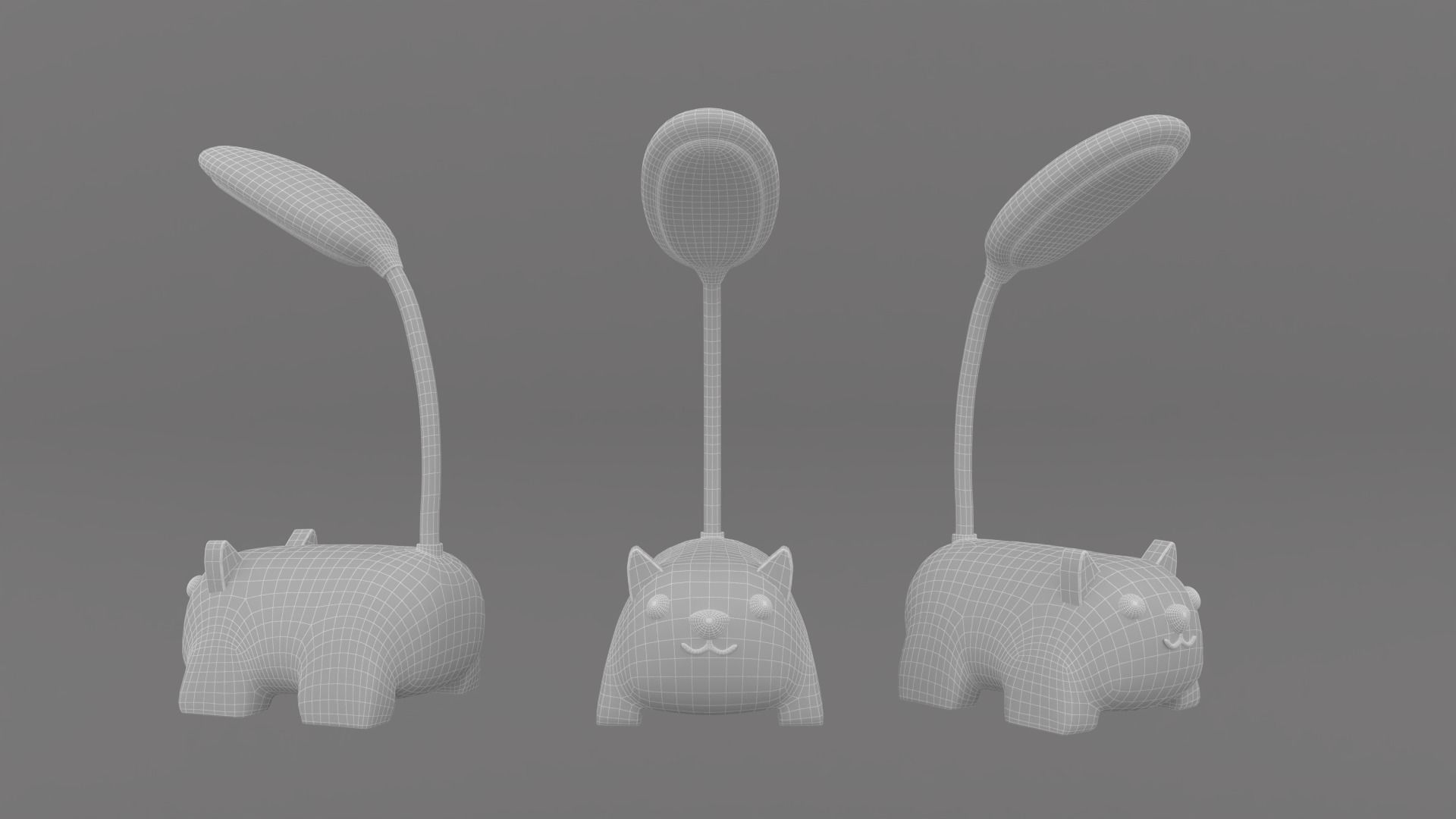 Animal Desk Lamp Pack 01  Low-poly 3D model_8