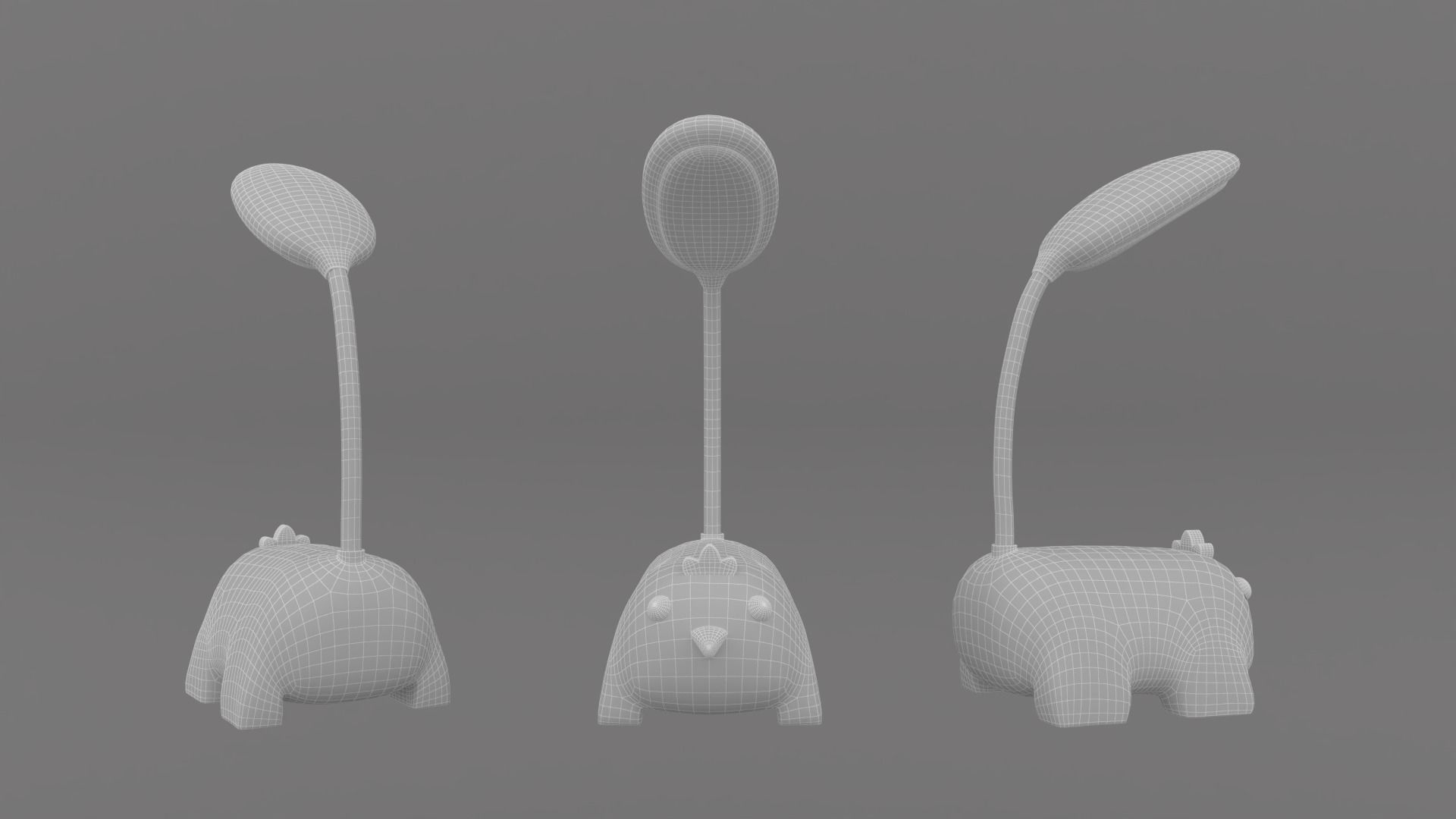Animal Desk Lamp Pack 01  Low-poly 3D model_9
