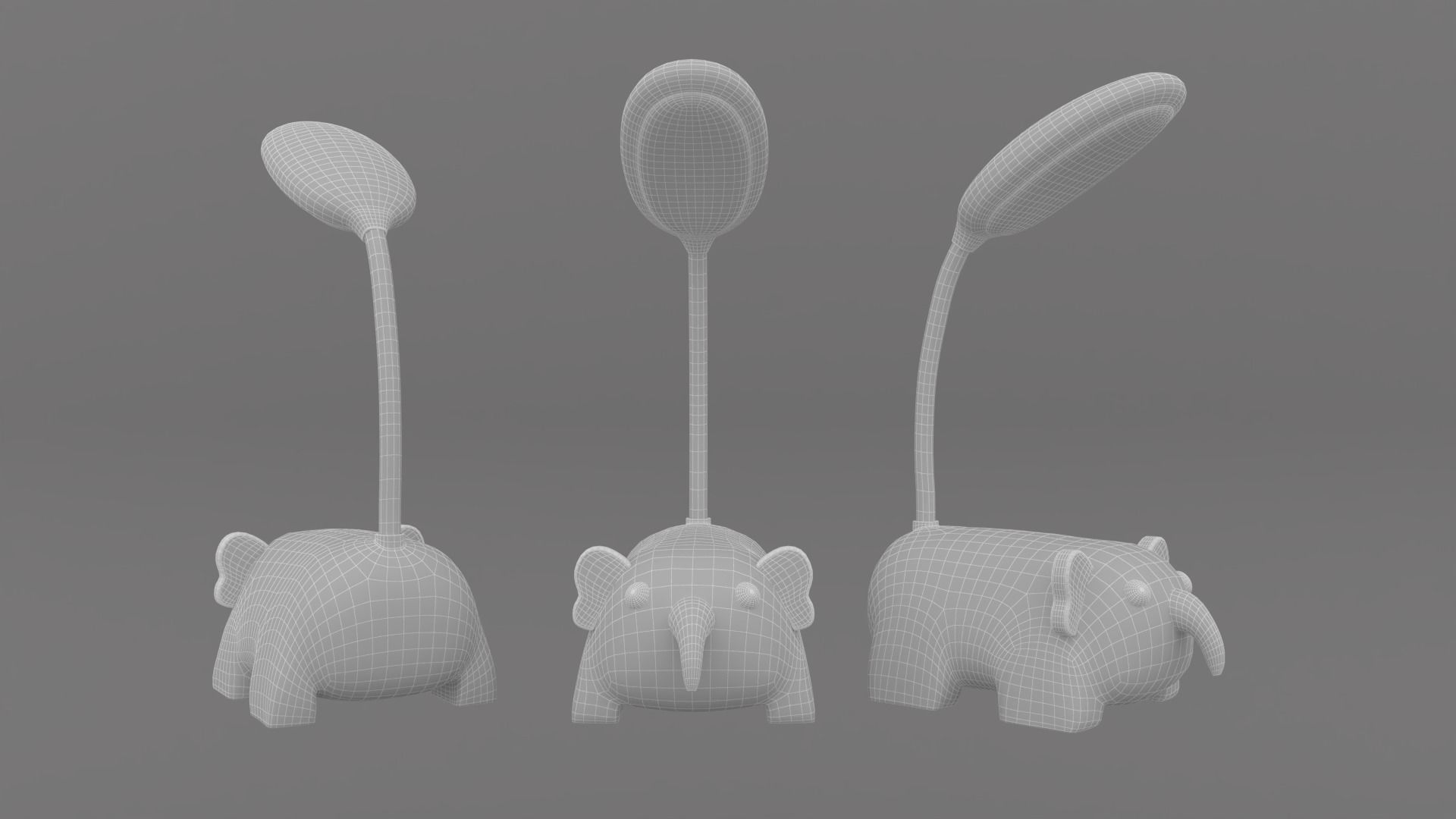 Animal Desk Lamp Pack 01  Low-poly 3D model_13