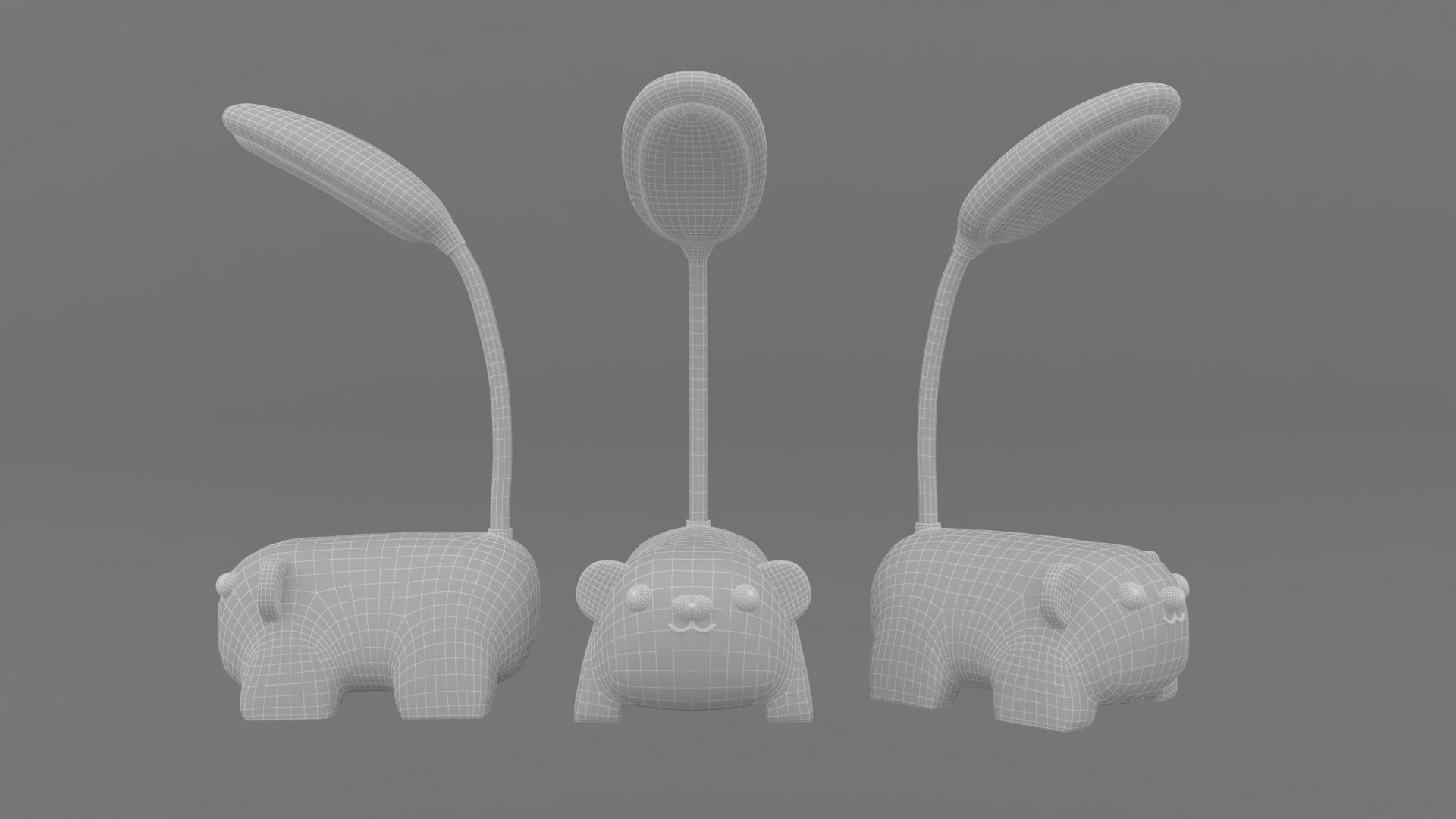 Animal Desk Lamp Pack 01  Low-poly 3D model_18