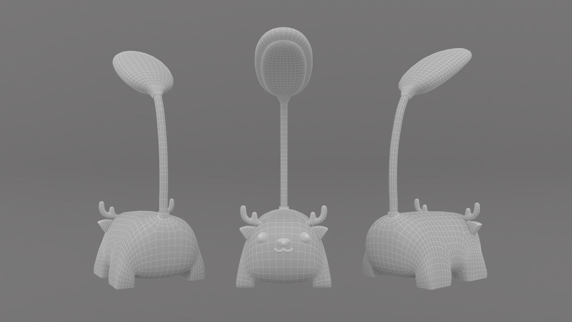 Animal Desk Lamp Pack 01  Low-poly 3D model_11