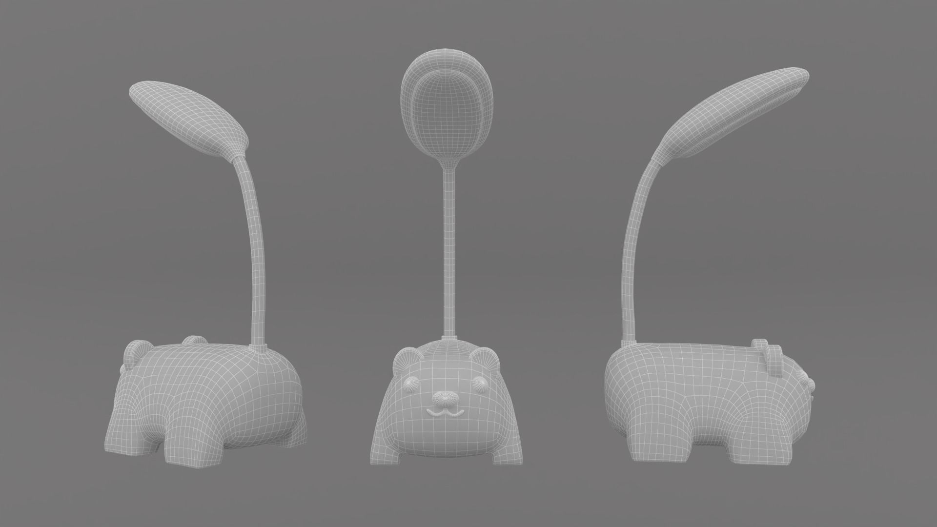 Animal Desk Lamp Pack 01  Low-poly 3D model_7