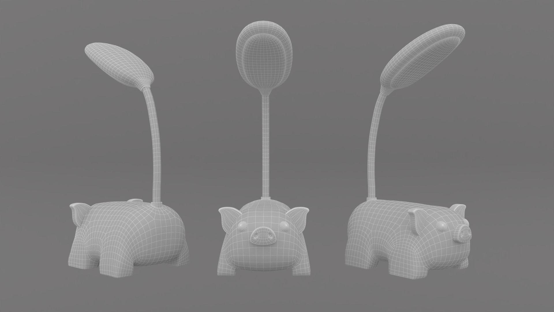 Animal Desk Lamp Pack 01  Low-poly 3D model_19