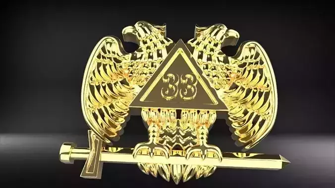 33rd Degree Scottish Rite Masonic Pendant Jewelry