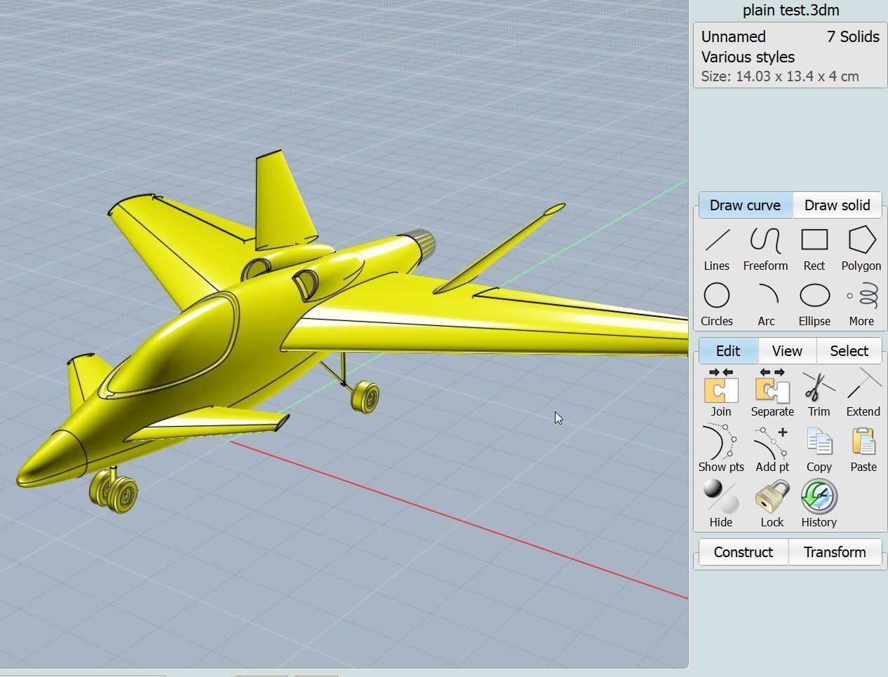 Aircraft 3dprintable concept 3D print model_2