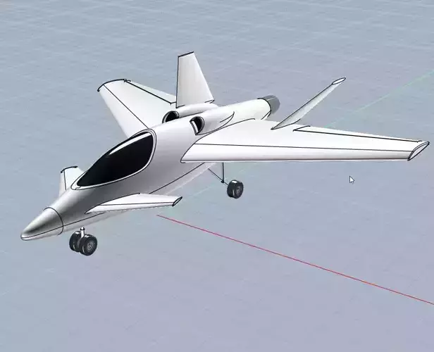 Aircraft 3dprintable concept 3D print model