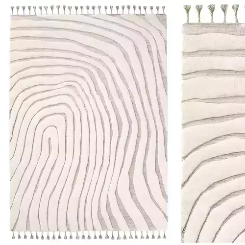 HANNAN WOOL RUG Ivory