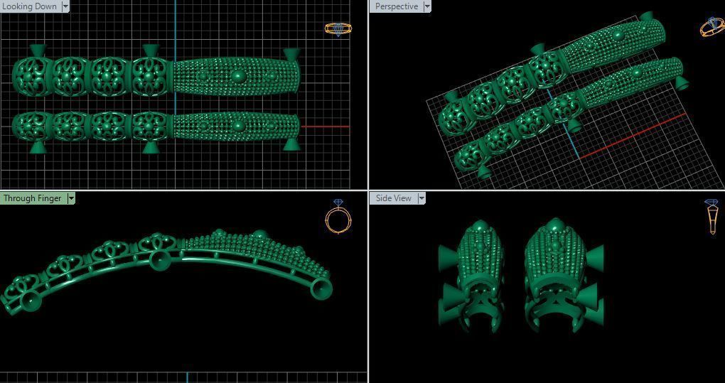 Bangles with details 3D print model_45