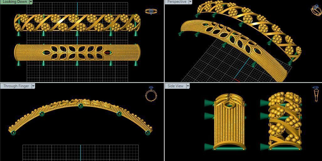 Bangles with details 3D print model_51