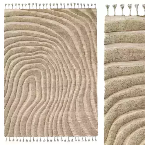 HANNAN WOOL RUG Wheat