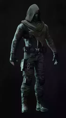 Winter Solider 3D Model