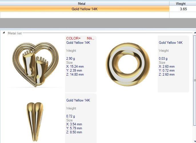 pendant baby foot baby-heels  pregnant moms jewelry 3D print model_13
