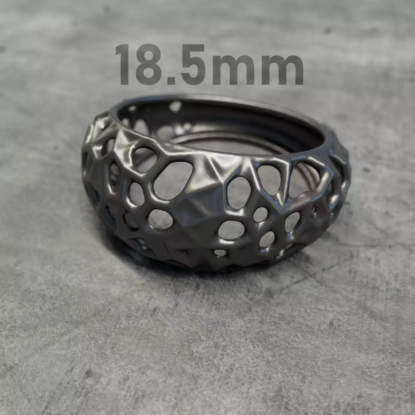 Parametric Organic Ring 3D print model