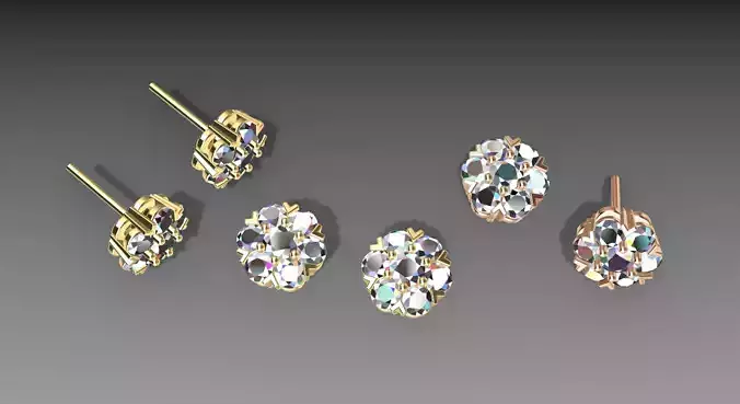 Earrings 3D print model 3D print model