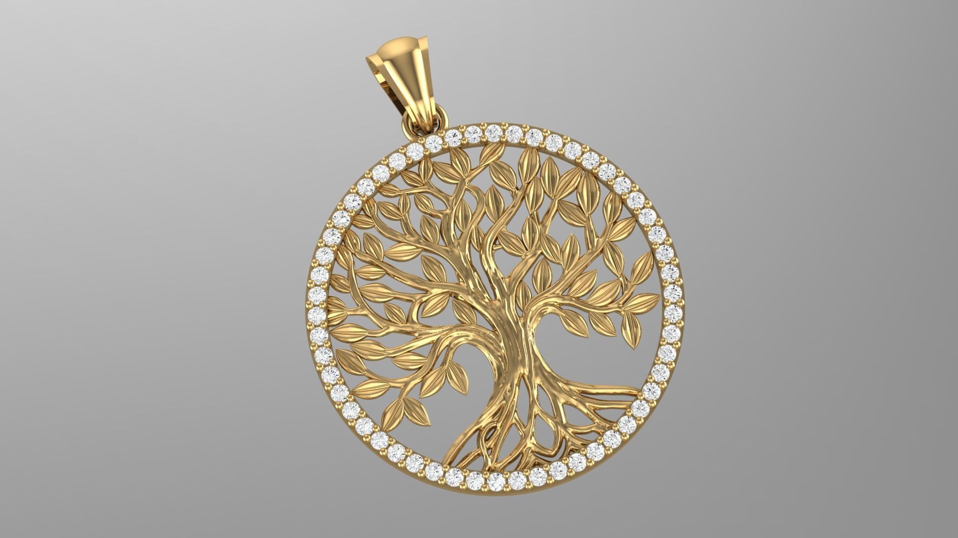 Tree of Life Necklace  New-1 3D print model_1